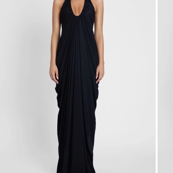 LEAU clothing drape maxi gown